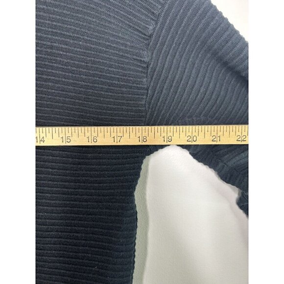 Offline By Aerie Textured Black Quarter Zip Long Sleeve Sweater Size XXS - Picture 6 of 9